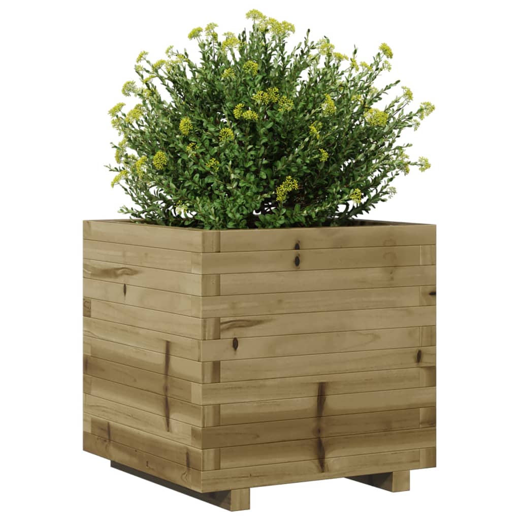 vidaXL Jardinieră de grădină, 50x50x49,5 cm, lemn de pin impregnat vidaXL Jardinieră de grădină, 50x50x49,5 cm, lemn de pin impregnat