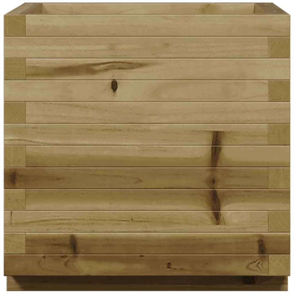 vidaXL Jardinieră de grădină, 50x50x49,5 cm, lemn de pin impregnat vidaXL Jardinieră de grădină, 50x50x49,5 cm, lemn de pin impregnat