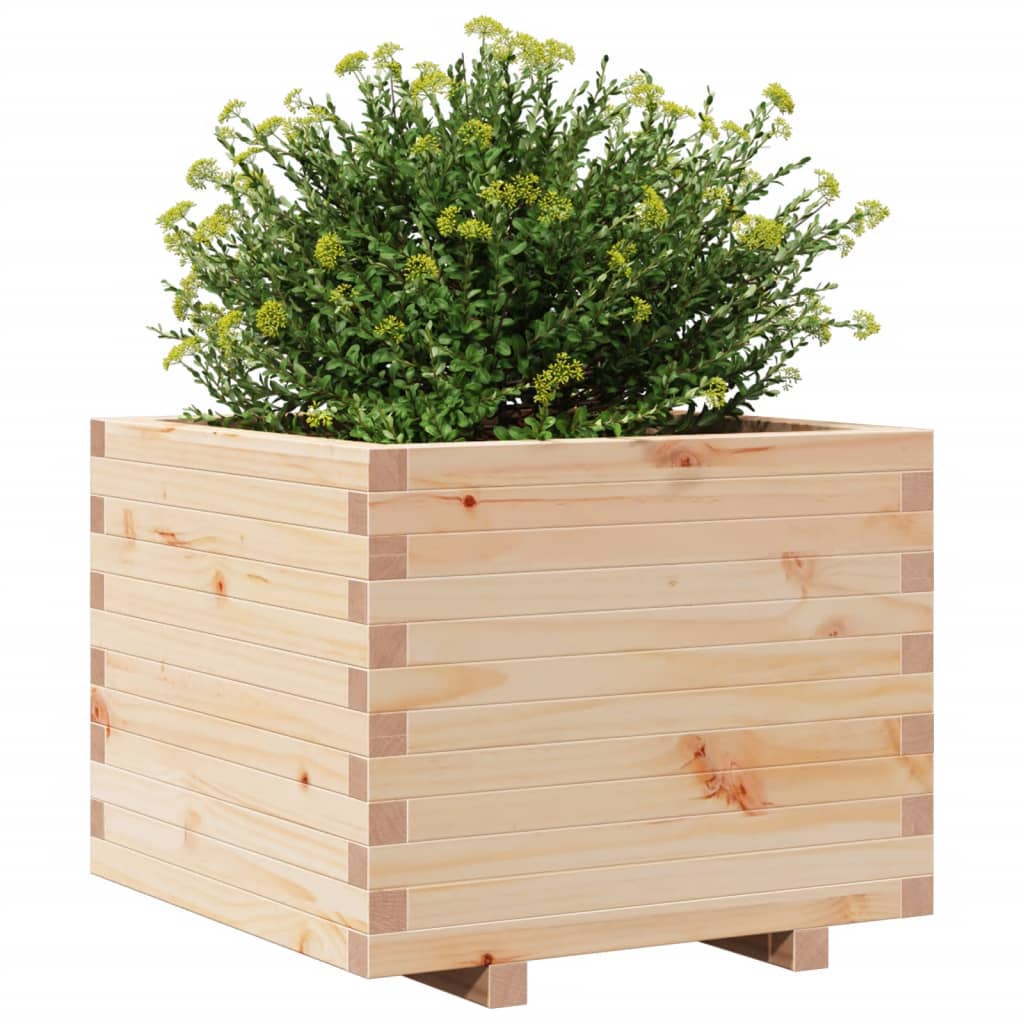 vidaXL Jardinieră de grădină, 60x60x49,5 cm, lemn masiv de pin