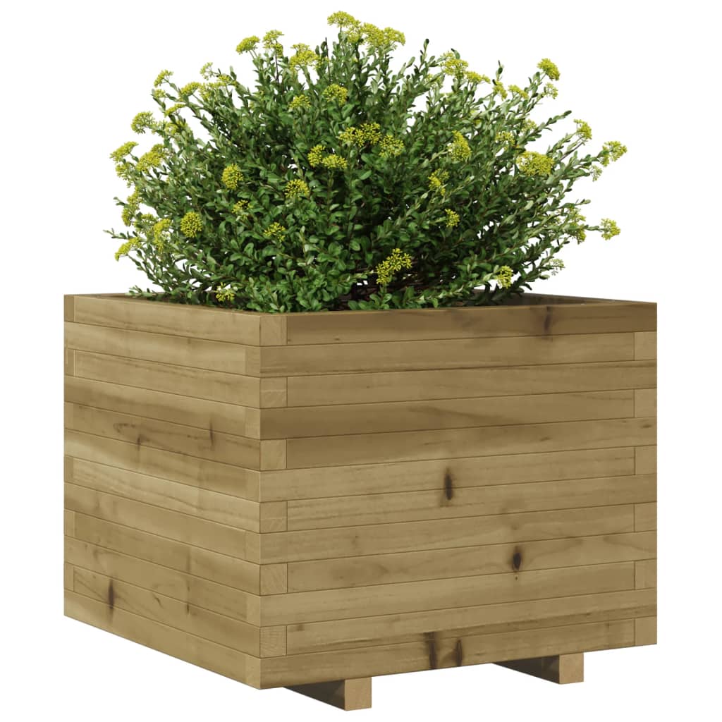 vidaXL Jardinieră de grădină, 60x60x49,5 cm, lemn de pin impregnat vidaXL Jardinieră de grădină, 60x60x49,5 cm, lemn de pin impregnat