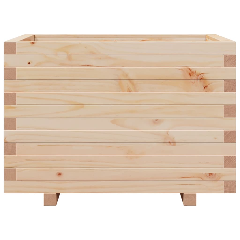 vidaXL Jardinieră de grădină, 70x70x49,5 cm, lemn masiv de pin vidaXL Jardinieră de grădină, 70x70x49,5 cm, lemn masiv de pin