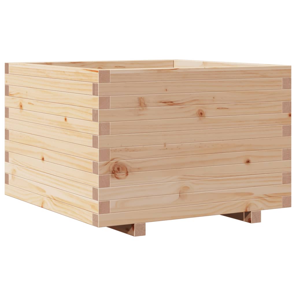 vidaXL Jardinieră de grădină, 70x70x49,5 cm, lemn masiv de pin vidaXL Jardinieră de grădină, 70x70x49,5 cm, lemn masiv de pin