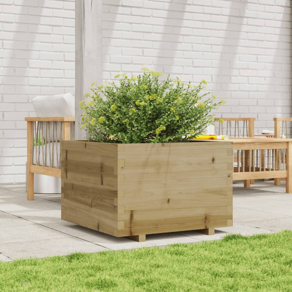 vidaXL Jardinieră de grădină, 70x70x49,5 cm, lemn de pin impregnat vidaXL Jardinieră de grădină, 70x70x49,5 cm, lemn de pin impregnat