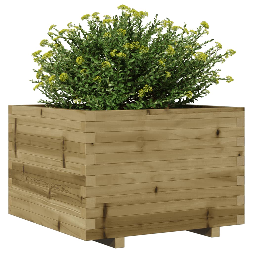 vidaXL Jardinieră de grădină, 70x70x49,5 cm, lemn de pin impregnat vidaXL Jardinieră de grădină, 70x70x49,5 cm, lemn de pin impregnat