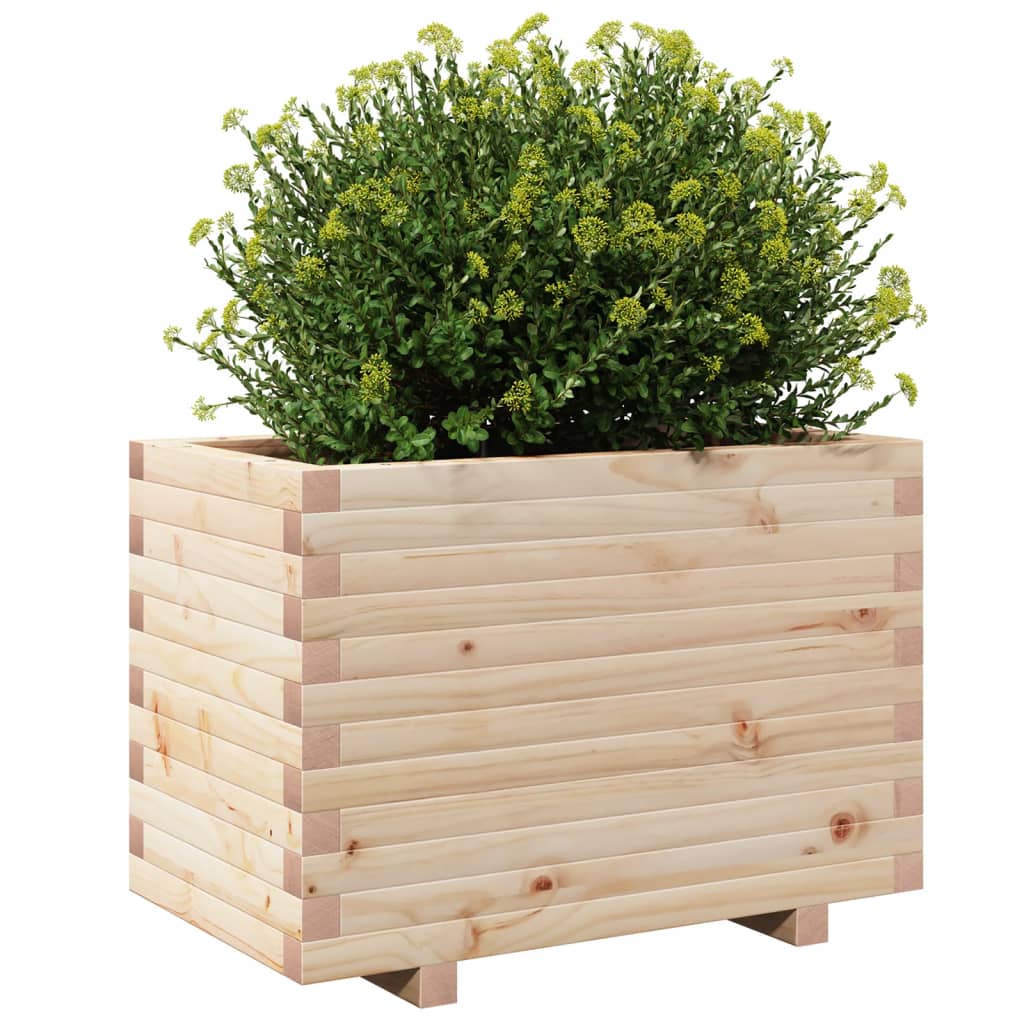 vidaXL Jardinieră de grădină, 70x40x49,5 cm, lemn masiv de pin vidaXL Jardinieră de grădină, 70x40x49,5 cm, lemn masiv de pin