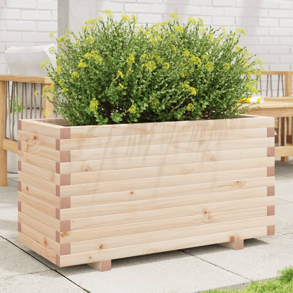 vidaXL Jardinieră de grădină, 90x40x49,5 cm, lemn masiv de pin vidaXL Jardinieră de grădină, 90x40x49,5 cm, lemn masiv de pin