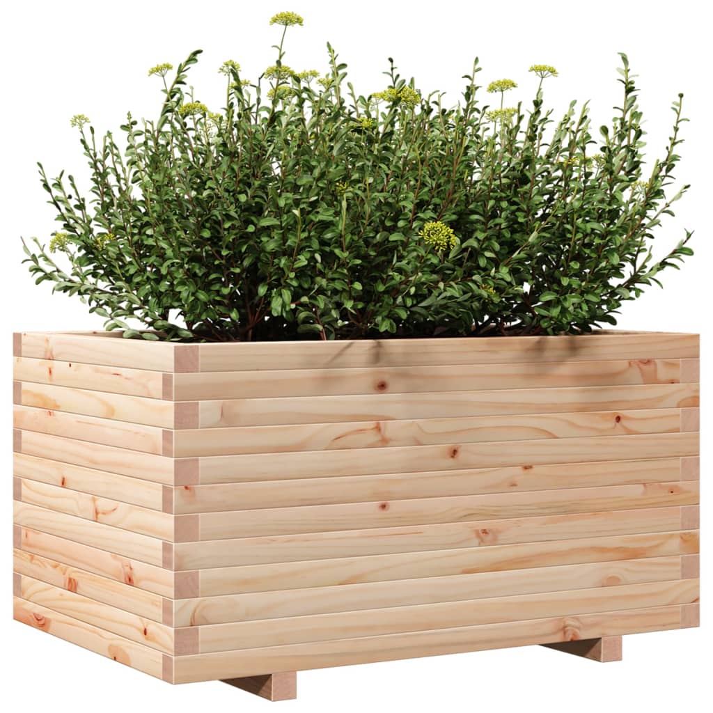 vidaXL Jardinieră de grădină, 90x60x49,5 cm, lemn masiv de pin vidaXL Jardinieră de grădină, 90x60x49,5 cm, lemn masiv de pin