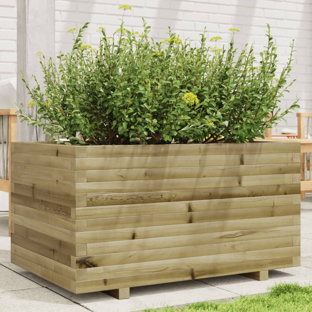 vidaXL Jardinieră de grădină, 90x60x49,5 cm, lemn de pin impregnat vidaXL Jardinieră de grădină, 90x60x49,5 cm, lemn de pin impregnat