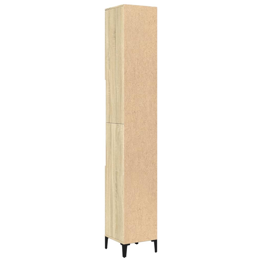 vidaXL Dulap de baie, stejar sonoma, 30x30x190 cm, lemn prelucrat vidaXL Dulap de baie, stejar sonoma, 30x30x190 cm, lemn prelucrat