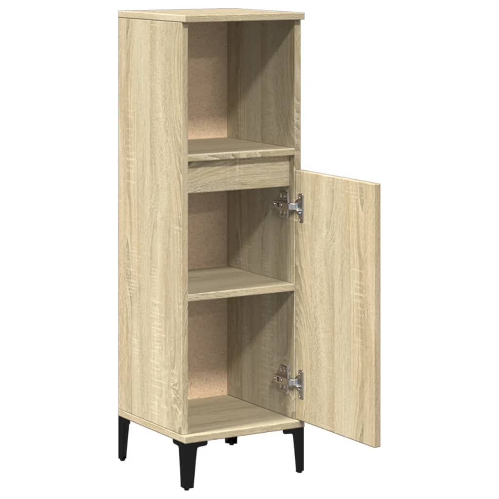 vidaXL Dulap de baie, stejar sonoma, 30x30x100 cm, lemn prelucrat vidaXL Dulap de baie, stejar sonoma, 30x30x100 cm, lemn prelucrat