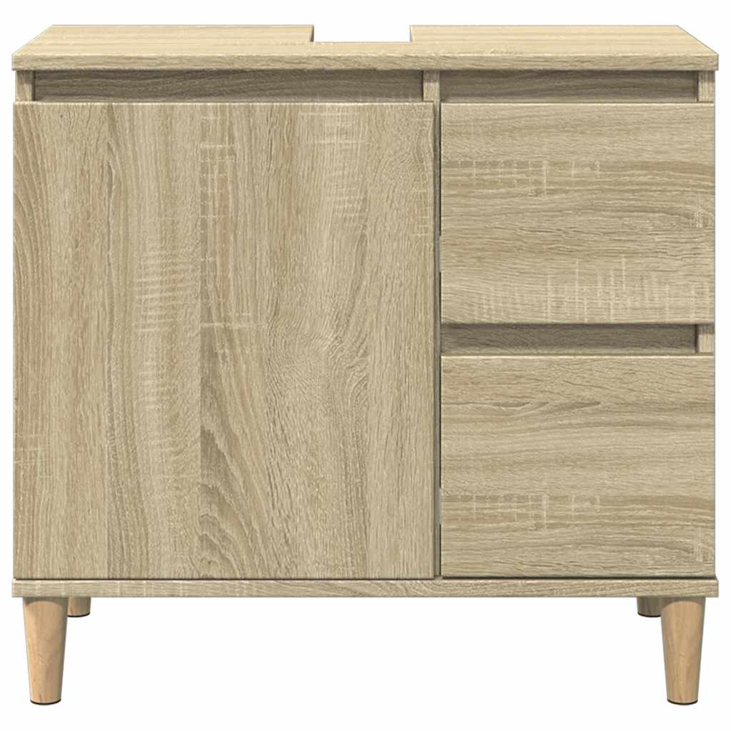 vidaXL Dulap de baie, stejar sonoma, 65x33x60 cm, lemn prelucrat vidaXL Dulap de baie, stejar sonoma, 65x33x60 cm, lemn prelucrat
