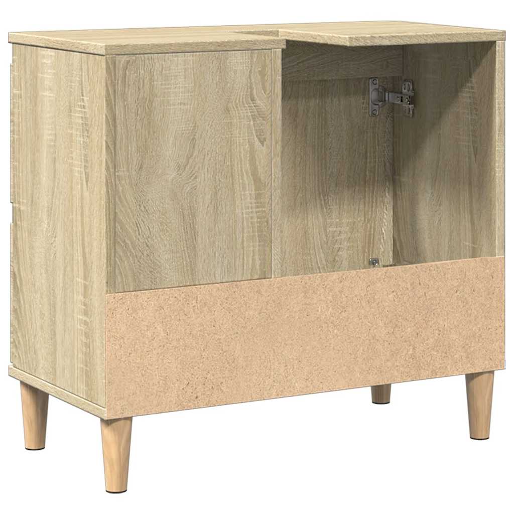 vidaXL Dulap de baie, stejar sonoma, 65x33x60 cm, lemn prelucrat vidaXL Dulap de baie, stejar sonoma, 65x33x60 cm, lemn prelucrat