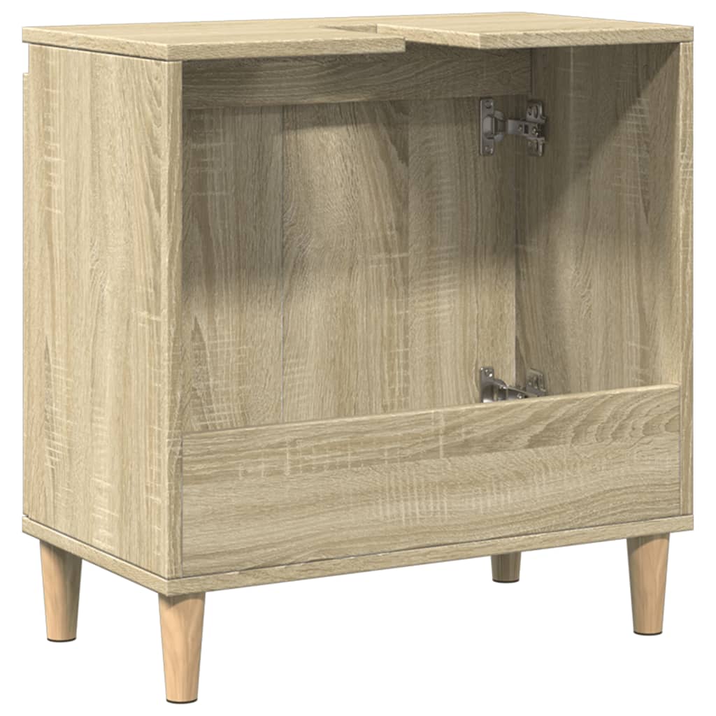 vidaXL Dulap de chiuvetă, stejar sonoma, 58x33x60 cm, lemn prelucrat vidaXL Dulap de chiuvetă, stejar sonoma, 58x33x60 cm, lemn prelucrat