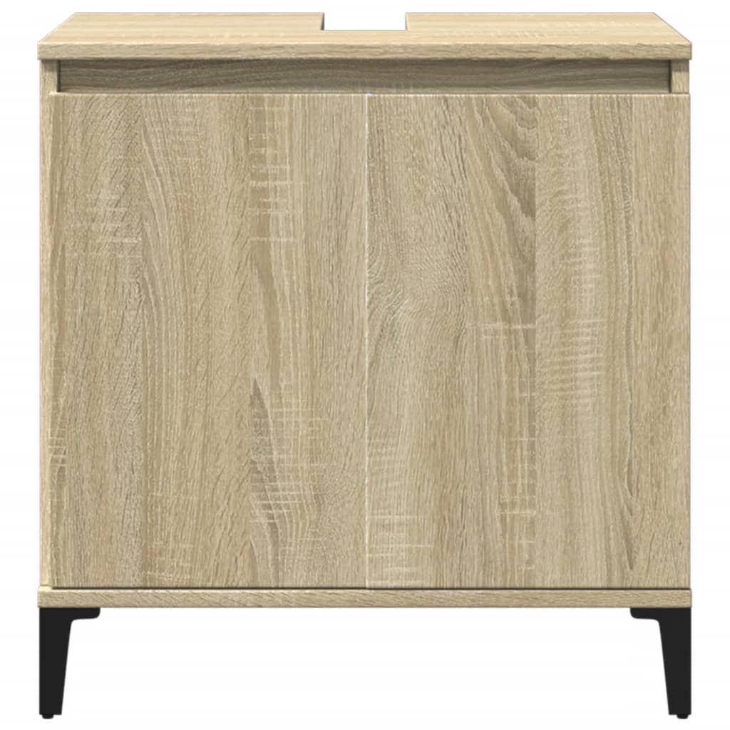 vidaXL Dulap de chiuvetă, stejar sonoma, 58x33x60 cm, lemn prelucrat vidaXL Dulap de chiuvetă, stejar sonoma, 58x33x60 cm, lemn prelucrat