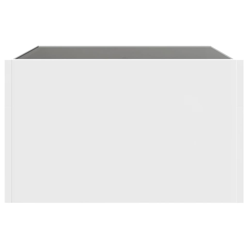vidaXL Măsuță de cafea cu LED infinity, alb, 50x50x30 cm vidaXL Măsuță de cafea cu LED infinity, alb, 50x50x30 cm