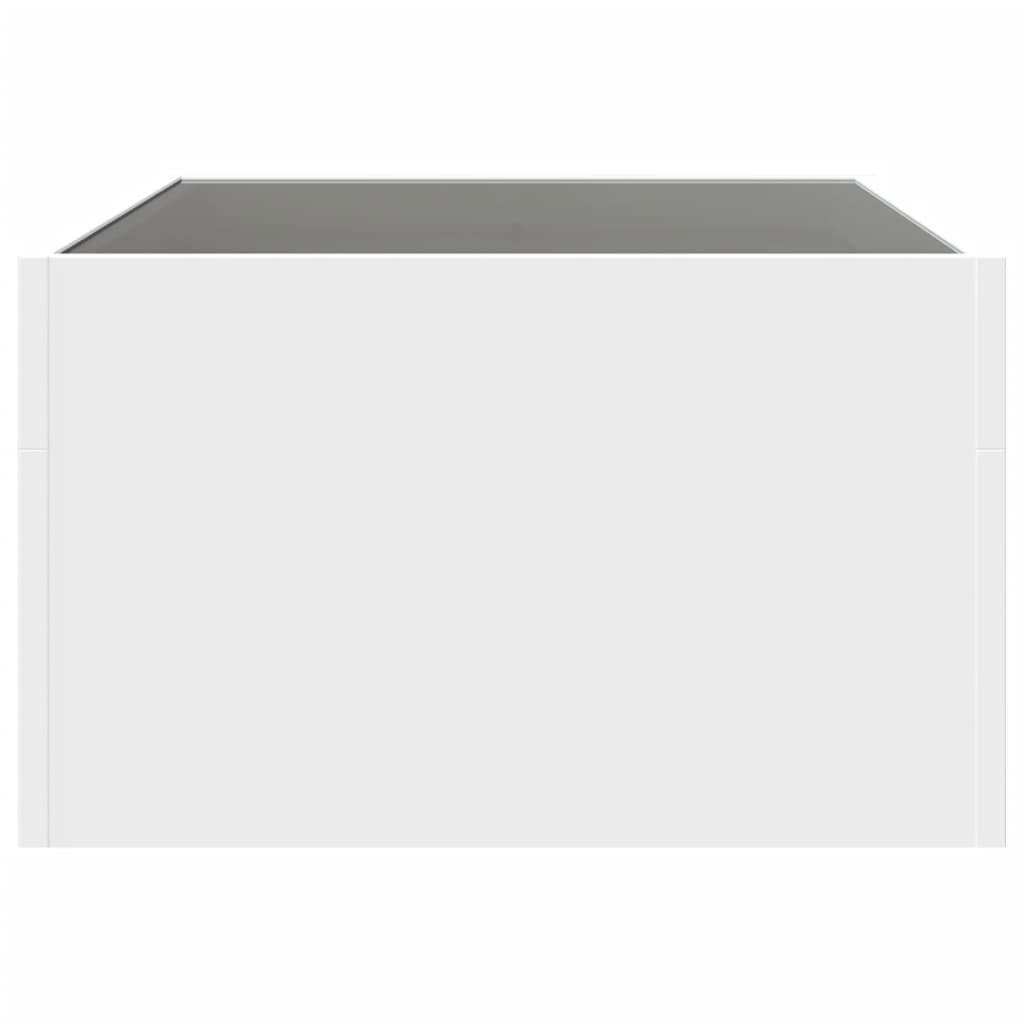 vidaXL Măsuță de cafea cu LED infinity, alb, 70x50x30 cm vidaXL Măsuță de cafea cu LED infinity, alb, 70x50x30 cm