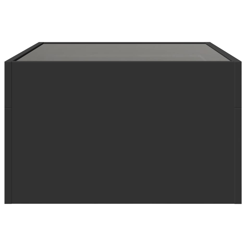 vidaXL Măsuță de cafea cu LED infinity, negru, 70x50x30 cm vidaXL Măsuță de cafea cu LED infinity, negru, 70x50x30 cm