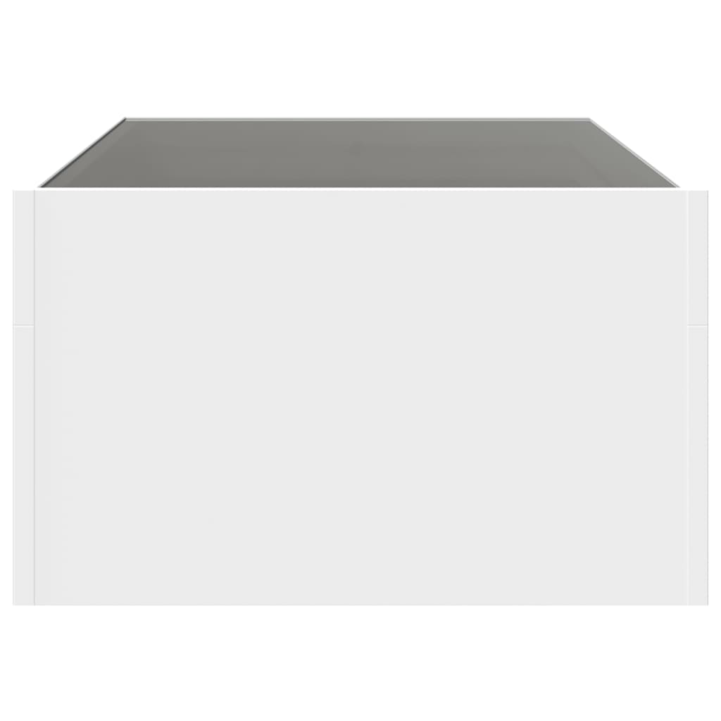vidaXL Măsuță de cafea cu LED infinity, alb, 90x50x30 cm vidaXL Măsuță de cafea cu LED infinity, alb, 90x50x30 cm