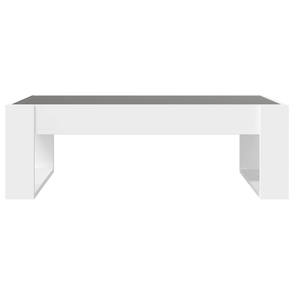 vidaXL Măsuță de cafea cu LED infinity, alb, 90x53x30 cm vidaXL Măsuță de cafea cu LED infinity, alb, 90x53x30 cm