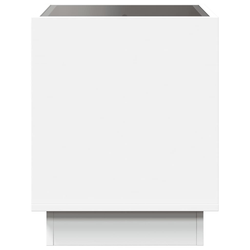 vidaXL Măsuță de cafea cu LED infinity, alb, 50x50x50 cm vidaXL Măsuță de cafea cu LED infinity, alb, 50x50x50 cm