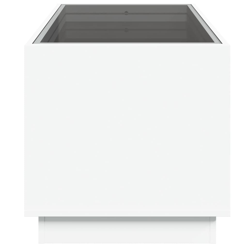 vidaXL Măsuță de cafea cu LED infinity, alb, 70x50x50 cm vidaXL Măsuță de cafea cu LED infinity, alb, 70x50x50 cm