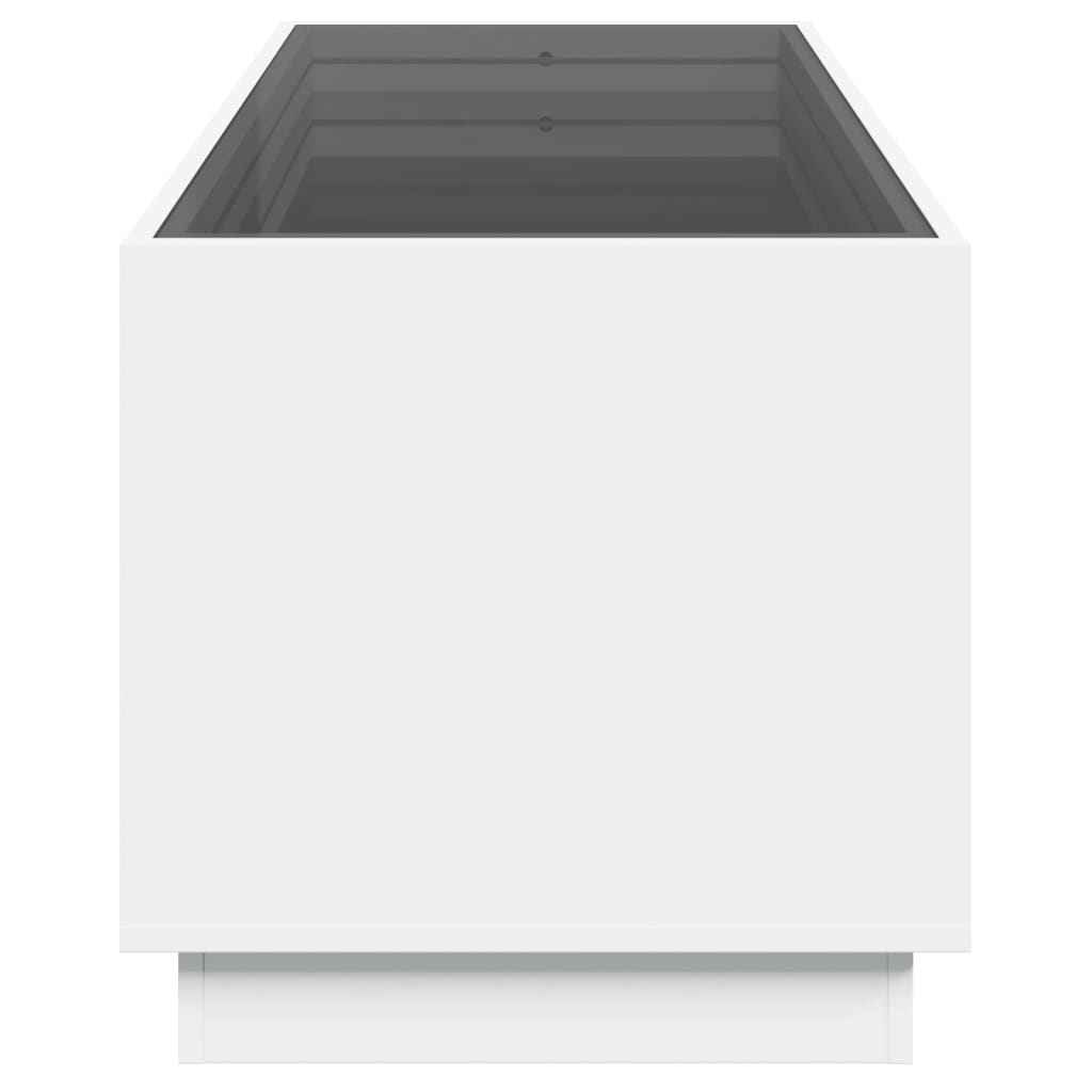 vidaXL Măsuță de cafea cu LED infinity, alb, 90x50x50 cm vidaXL Măsuță de cafea cu LED infinity, alb, 90x50x50 cm