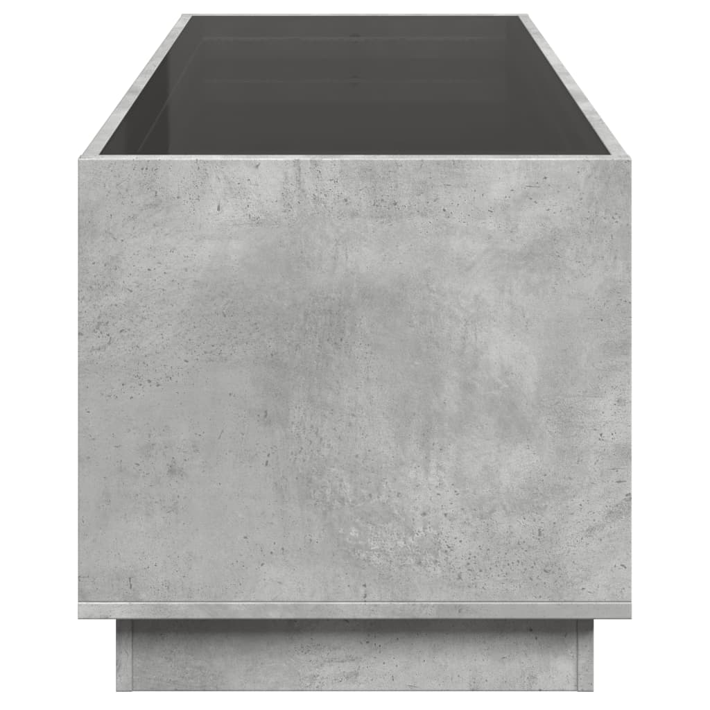 vidaXL Măsuță de cafea cu LED infinity, gri beton, 90x50x50 cm vidaXL Măsuță de cafea cu LED infinity, gri beton, 90x50x50 cm