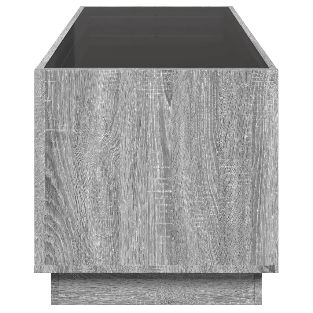 vidaXL Măsuță de cafea cu LED infinity, gri sonoma, 90x50x50 cm vidaXL Măsuță de cafea cu LED infinity, gri sonoma, 90x50x50 cm