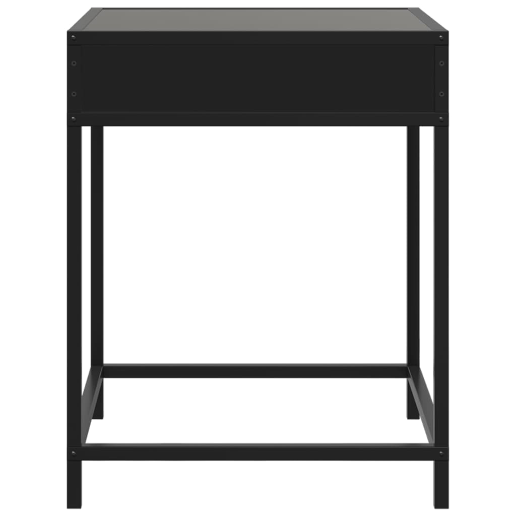 vidaXL Măsuță de cafea cu LED infinity, negru, 40x40x51 cm vidaXL Măsuță de cafea cu LED infinity, negru, 40x40x51 cm
