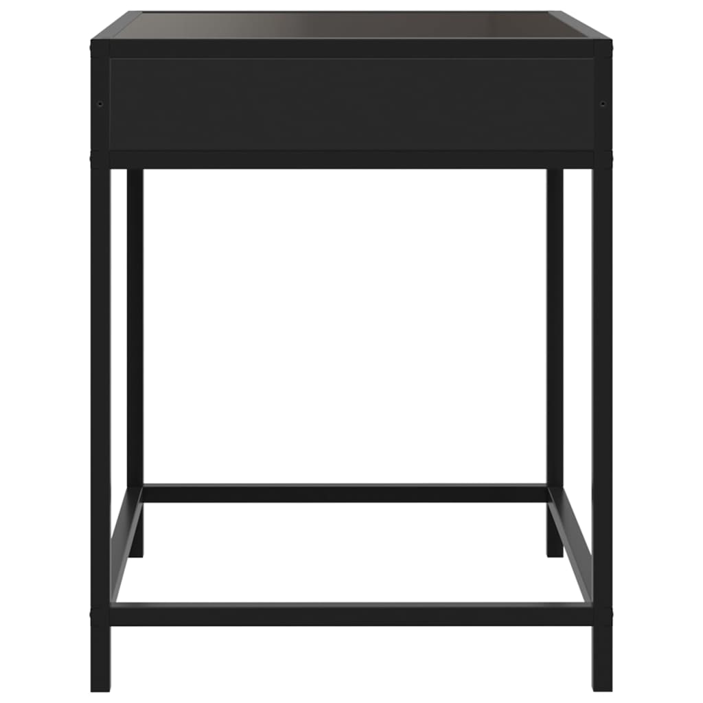 vidaXL Măsuță de cafea cu LED infinity, negru, 40x40x51 cm vidaXL Măsuță de cafea cu LED infinity, negru, 40x40x51 cm