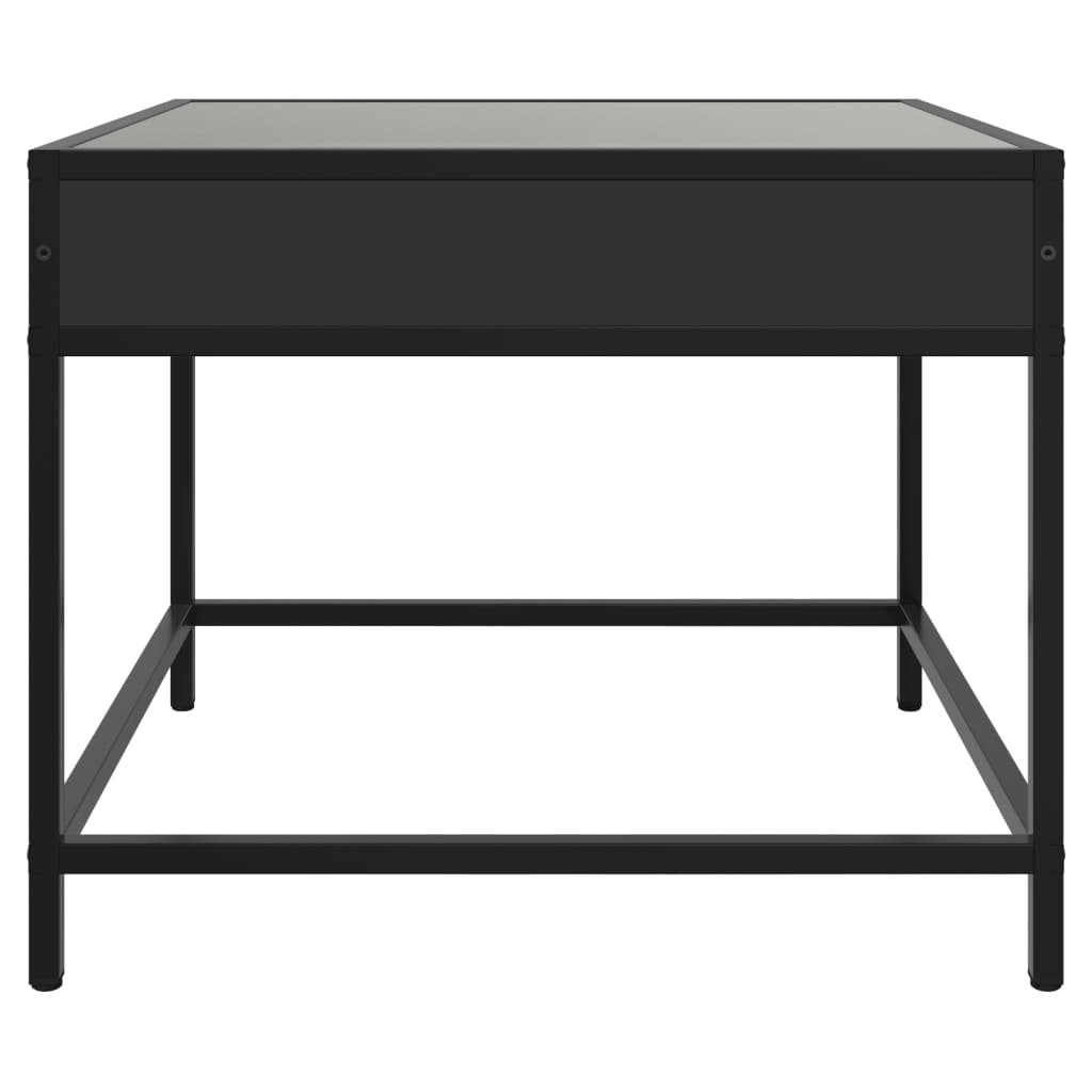vidaXL Măsuță de cafea cu LED infinity, negru, 50x50x41 cm vidaXL Măsuță de cafea cu LED infinity, negru, 50x50x41 cm