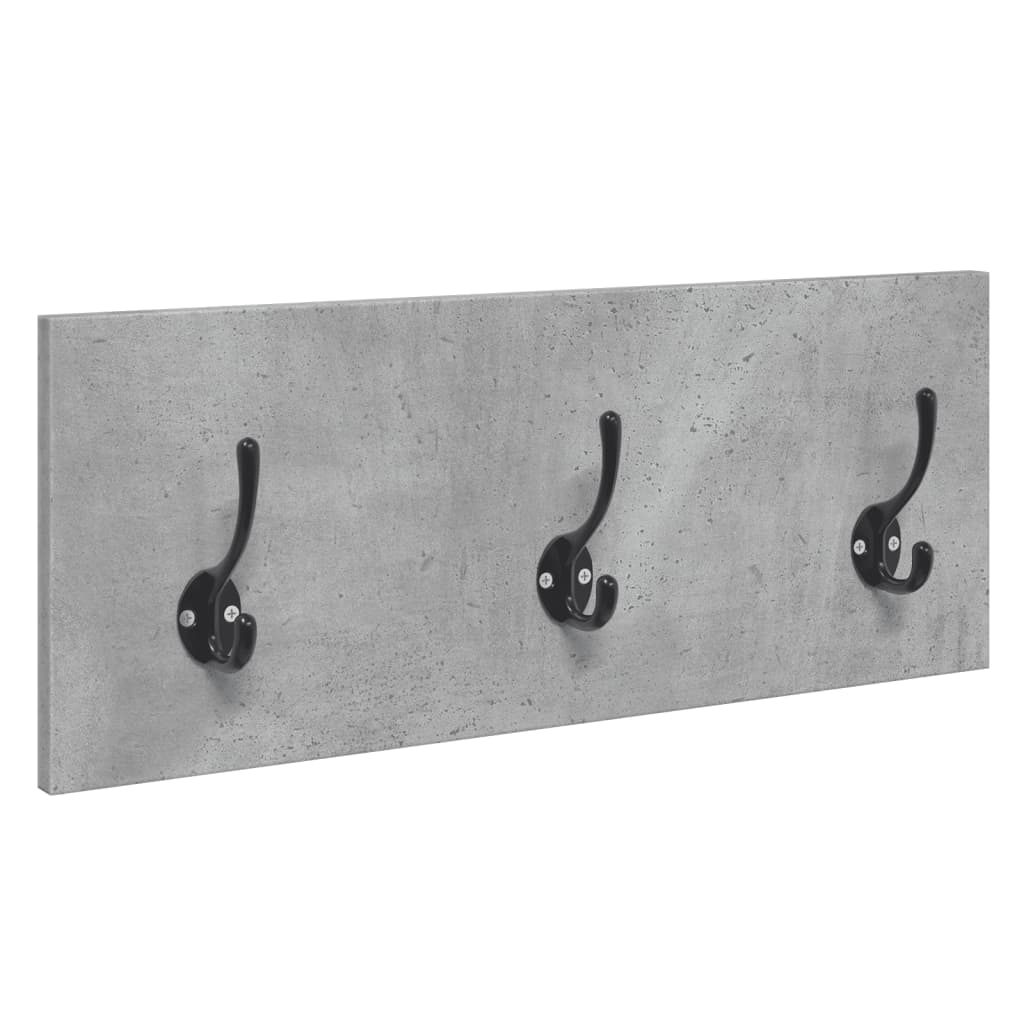 vidaXL Set de mobilier pentru hol, 4 piese, gri beton, lemn prelucrat