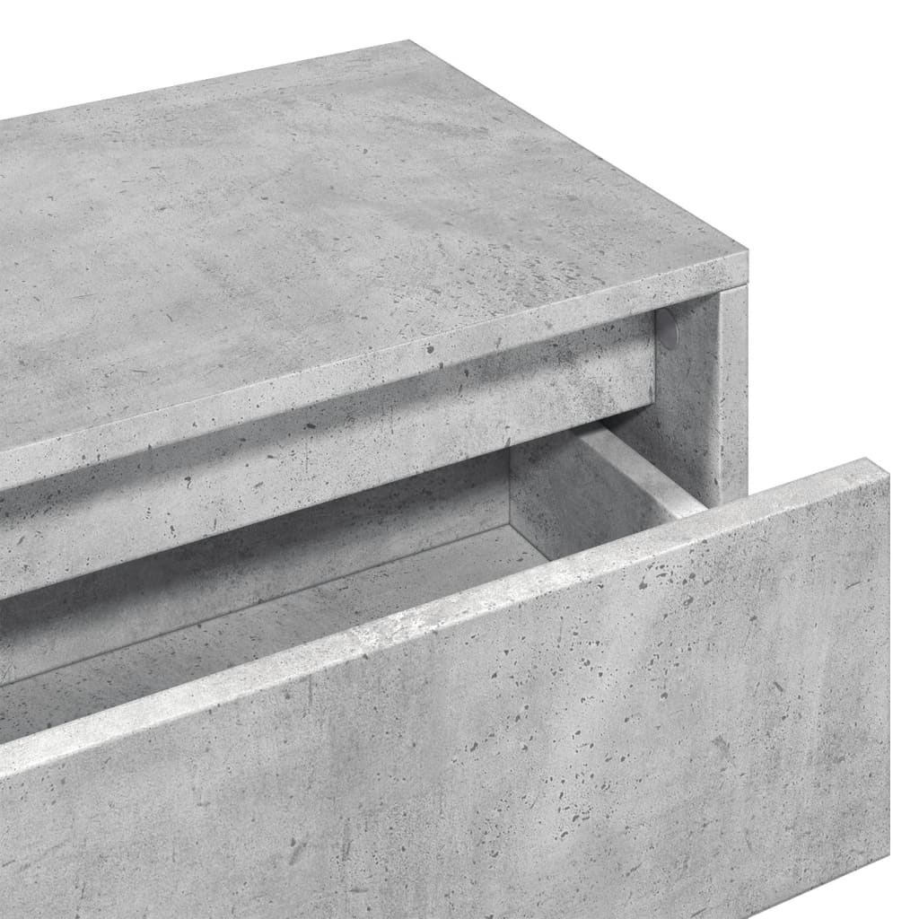 vidaXL Set de mobilier pentru hol, 4 piese, gri beton, lemn prelucrat