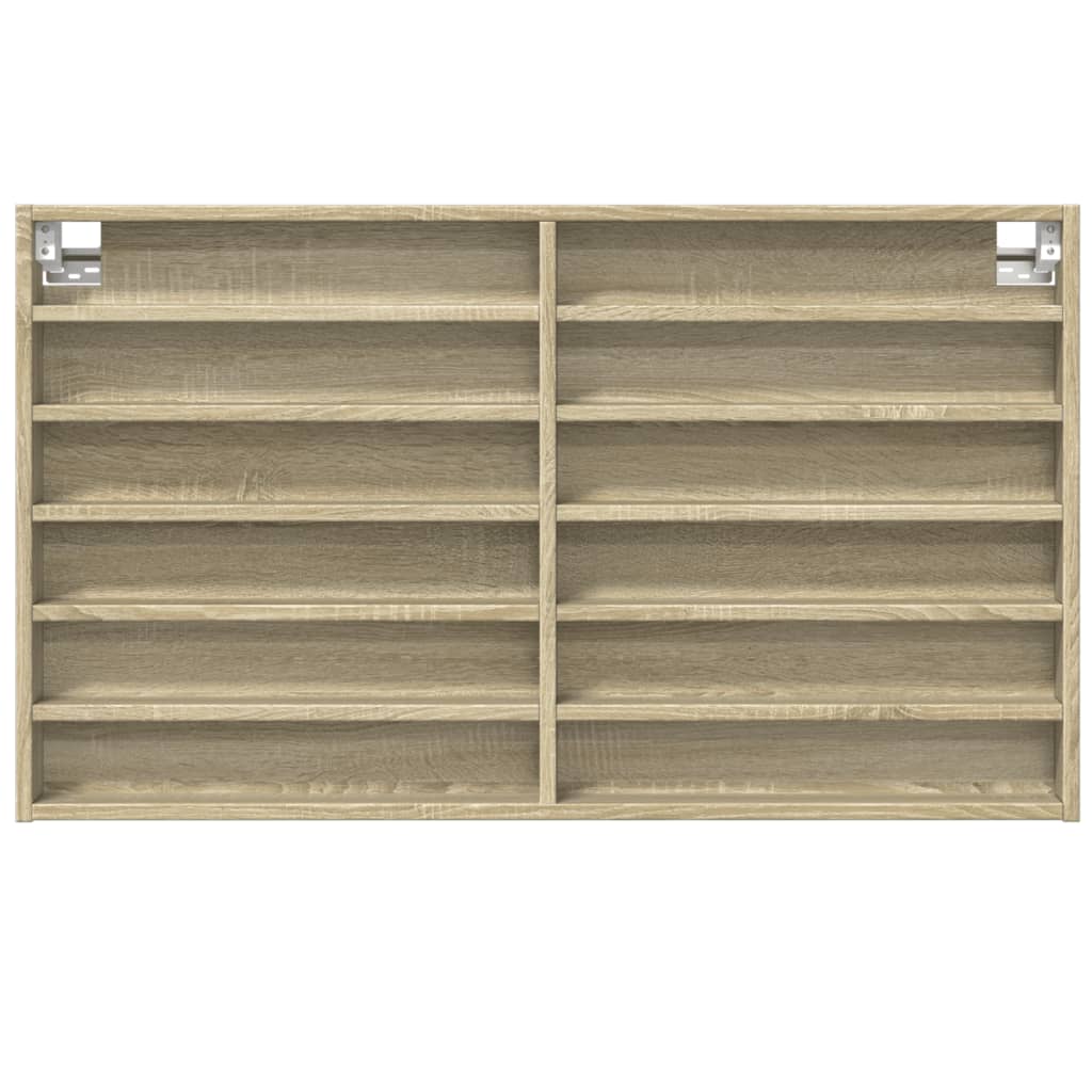 vidaXL Dulap cu vitrină, stejar sonoma, 100x8,5x58 cm, lemn prelucrat vidaXL Dulap cu vitrină, stejar sonoma, 100x8,5x58 cm, lemn prelucrat