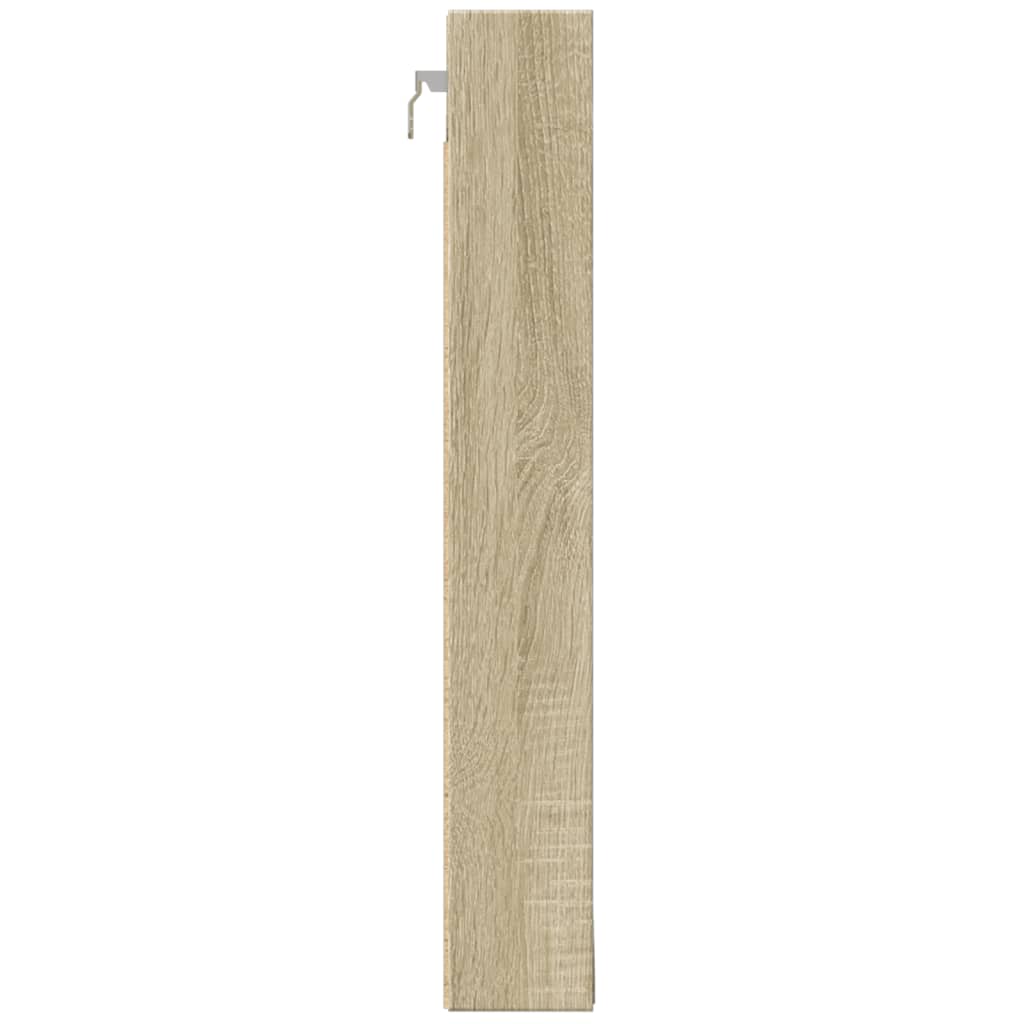 vidaXL Dulap cu vitrină, stejar sonoma, 100x8,5x58 cm, lemn prelucrat vidaXL Dulap cu vitrină, stejar sonoma, 100x8,5x58 cm, lemn prelucrat