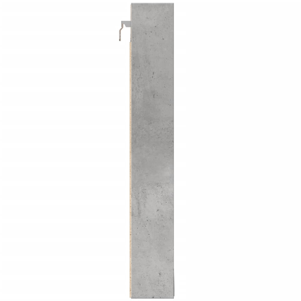 vidaXL Dulap cu vitrină, gri beton, 100x8,5x58 cm, lemn prelucrat vidaXL Dulap cu vitrină, gri beton, 100x8,5x58 cm, lemn prelucrat