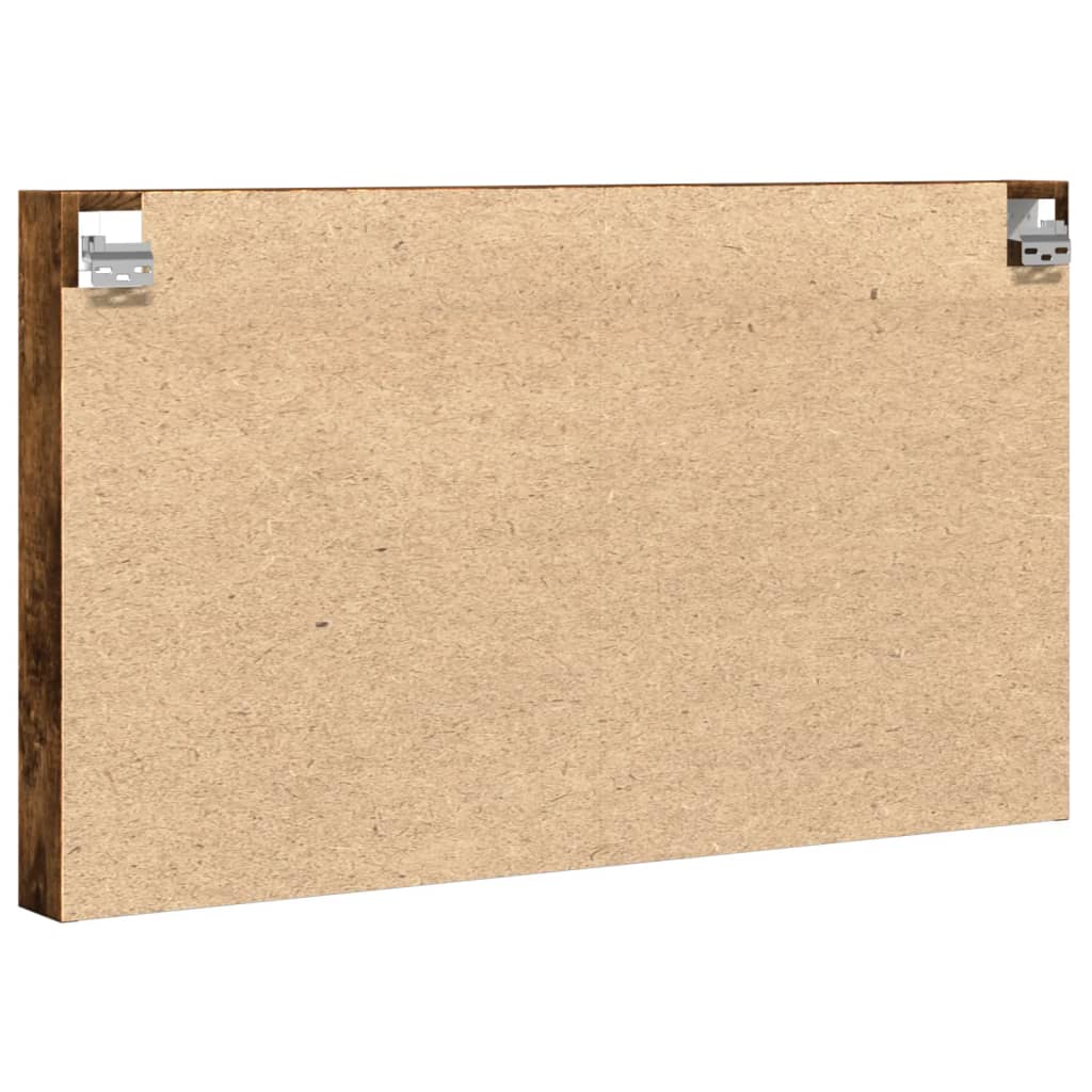 vidaXL Dulap cu vitrină, stejar fumuriu, 100x8,5x58 cm, lemn prelucrat vidaXL Dulap cu vitrină, stejar fumuriu, 100x8,5x58 cm, lemn prelucrat