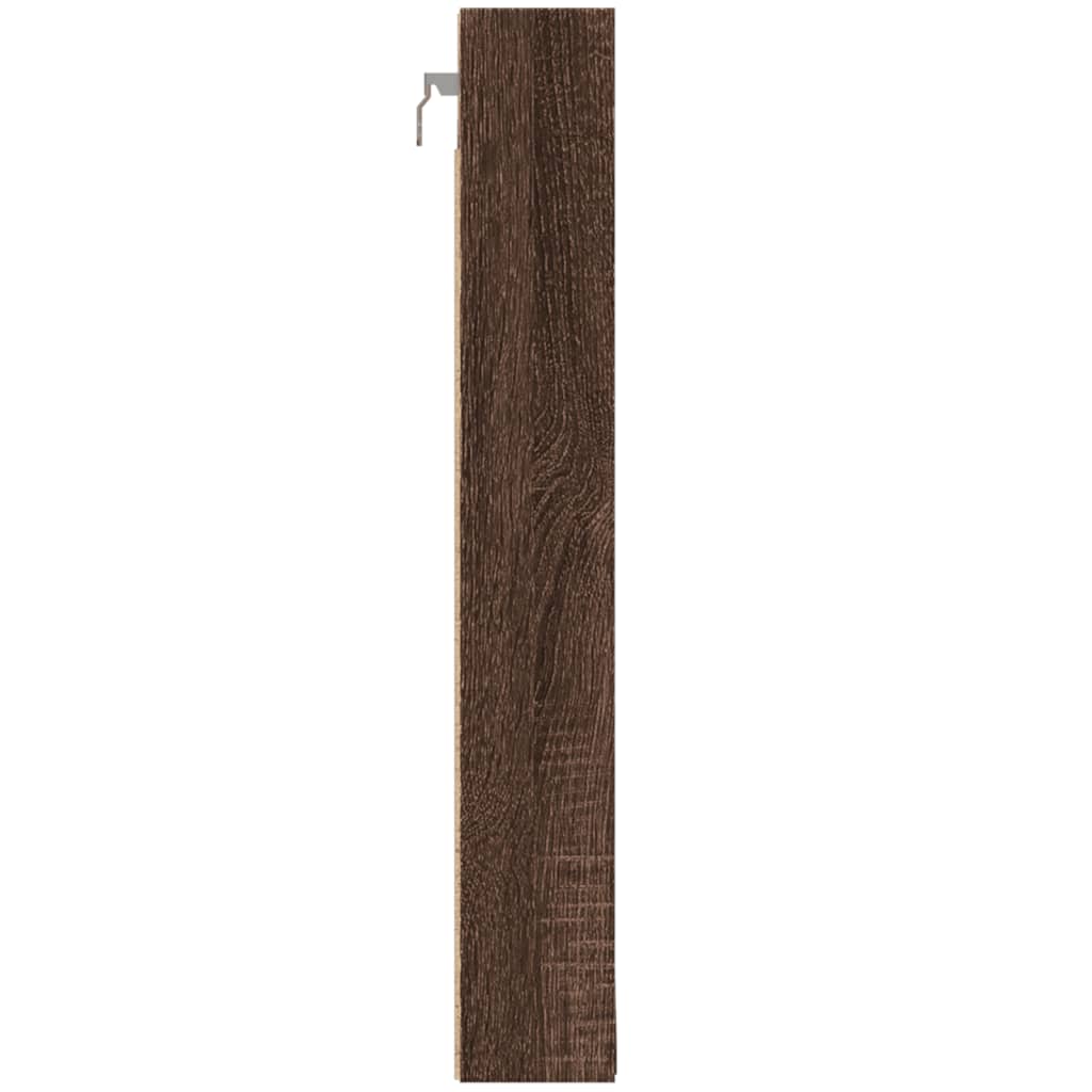 vidaXL Dulap cu vitrină, stejar maro, 100x8,5x58 cm, lemn prelucrat vidaXL Dulap cu vitrină, stejar maro, 100x8,5x58 cm, lemn prelucrat
