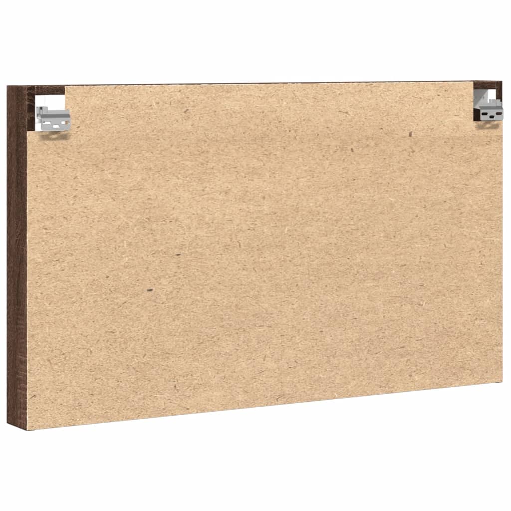 vidaXL Dulap cu vitrină, stejar maro, 100x8,5x58 cm, lemn prelucrat vidaXL Dulap cu vitrină, stejar maro, 100x8,5x58 cm, lemn prelucrat