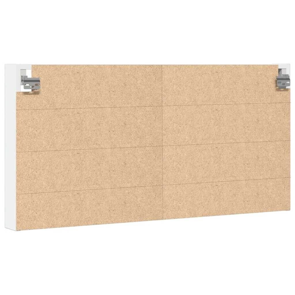 vidaXL Dulap cu vitrină, alb, 100x8,5x50 cm, lemn prelucrat vidaXL Dulap cu vitrină, alb, 100x8,5x50 cm, lemn prelucrat