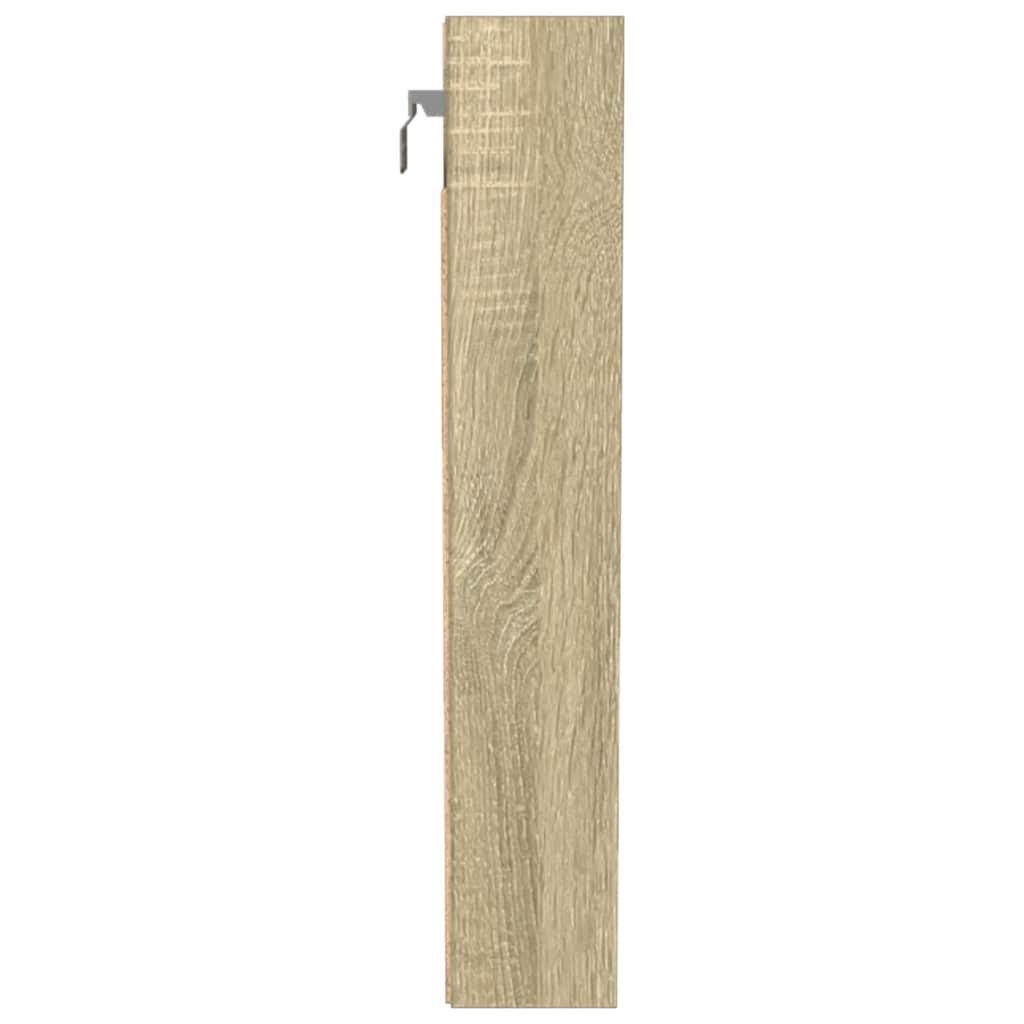 vidaXL Dulap cu vitrină, stejar sonoma, 100x8,5x50 cm, lemn prelucrat vidaXL Dulap cu vitrină, stejar sonoma, 100x8,5x50 cm, lemn prelucrat