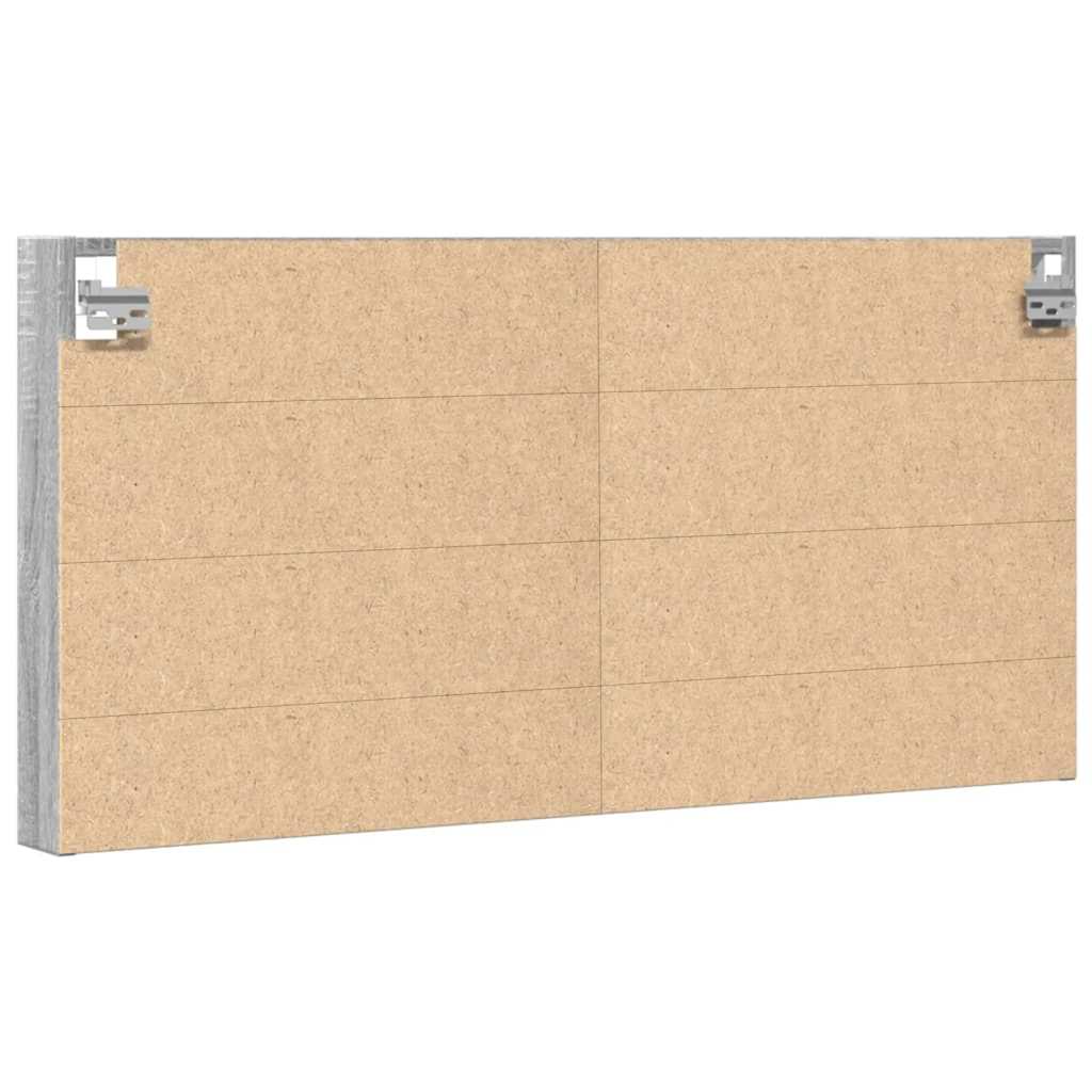vidaXL Dulap cu vitrină, sonoma gri, 100x8,5x50 cm, lemn prelucrat vidaXL Dulap cu vitrină, sonoma gri, 100x8,5x50 cm, lemn prelucrat
