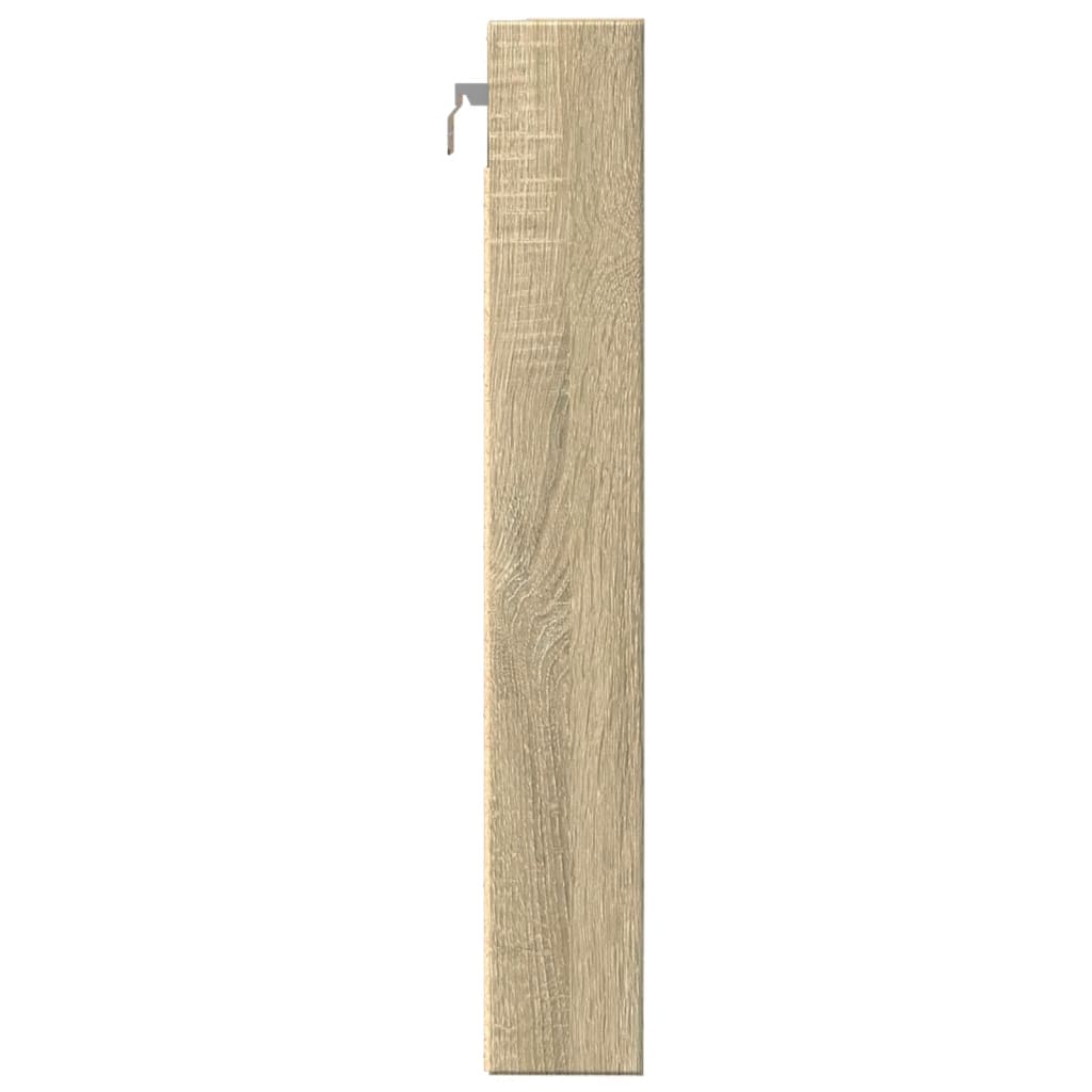 vidaXL Dulap cu vitrină, stejar sonoma, 80x8,5x58 cm, lemn prelucrat vidaXL Dulap cu vitrină, stejar sonoma, 80x8,5x58 cm, lemn prelucrat