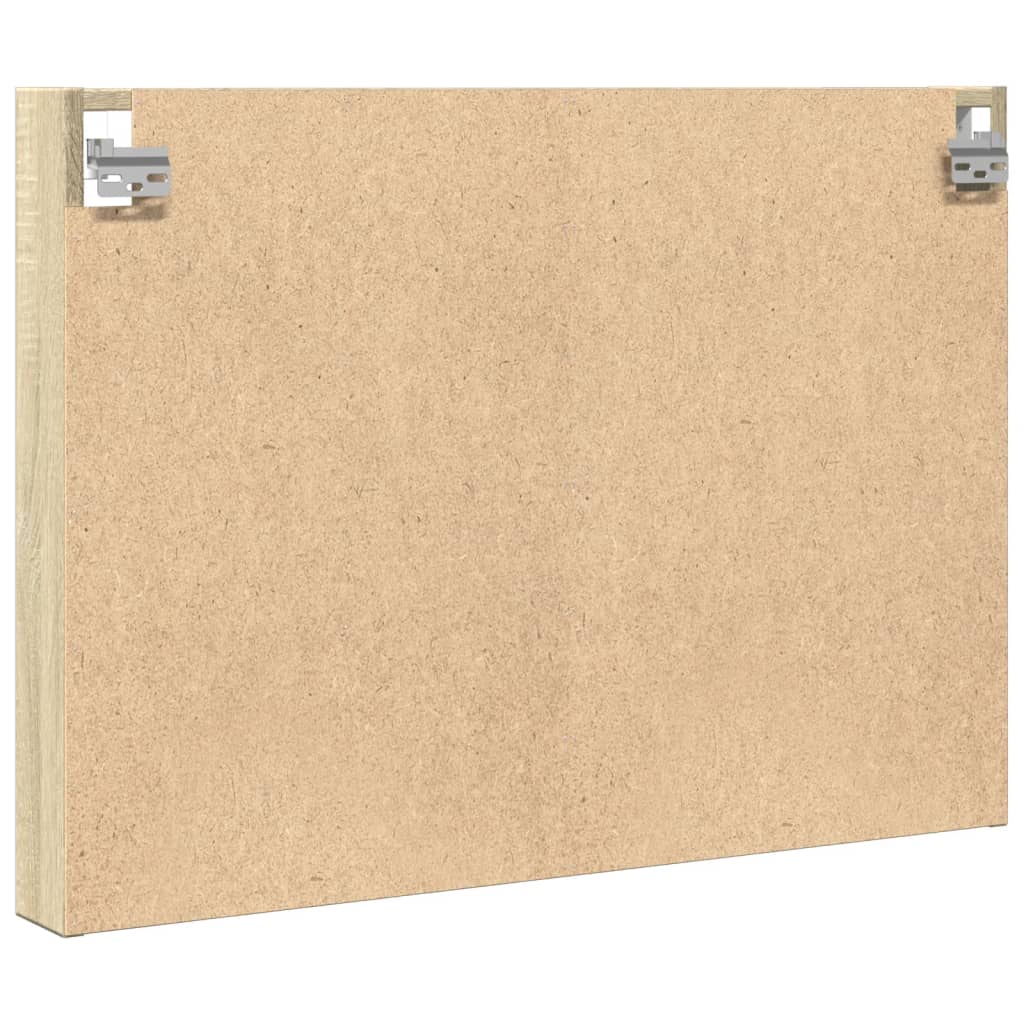 vidaXL Dulap cu vitrină, stejar sonoma, 80x8,5x58 cm, lemn prelucrat vidaXL Dulap cu vitrină, stejar sonoma, 80x8,5x58 cm, lemn prelucrat
