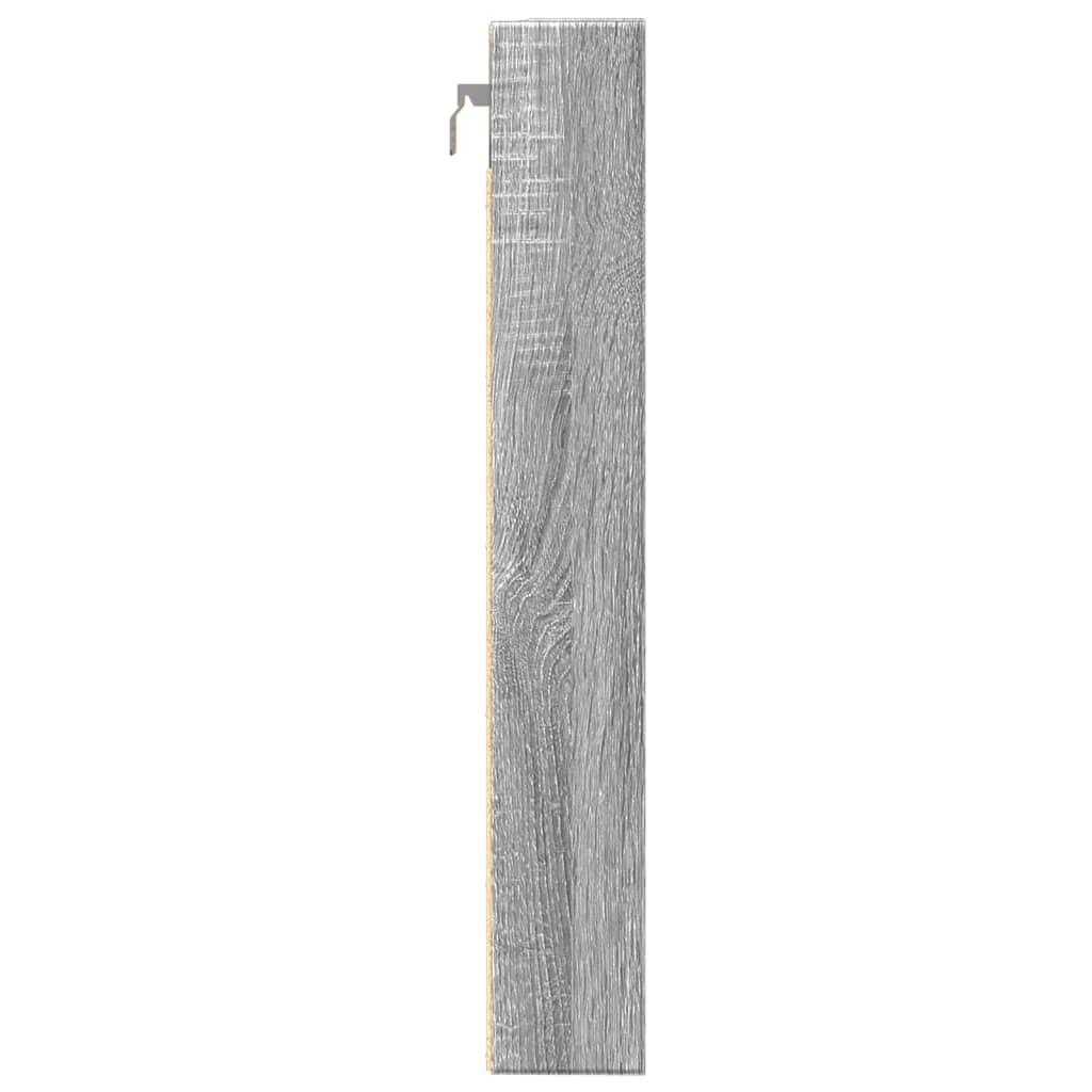 vidaXL Dulap cu vitrină, sonoma gri, 80x8,5x58 cm, lemn prelucrat vidaXL Dulap cu vitrină, sonoma gri, 80x8,5x58 cm, lemn prelucrat