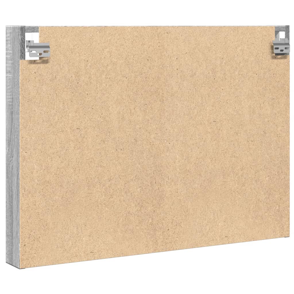 vidaXL Dulap cu vitrină, sonoma gri, 80x8,5x58 cm, lemn prelucrat vidaXL Dulap cu vitrină, sonoma gri, 80x8,5x58 cm, lemn prelucrat