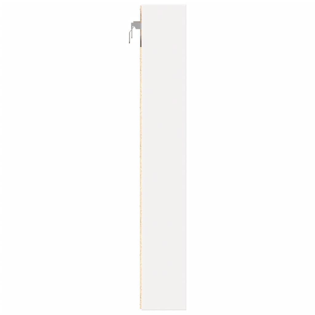 vidaXL Dulap cu vitrină, alb, 60x8,5x58 cm, lemn prelucrat vidaXL Dulap cu vitrină, alb, 60x8,5x58 cm, lemn prelucrat