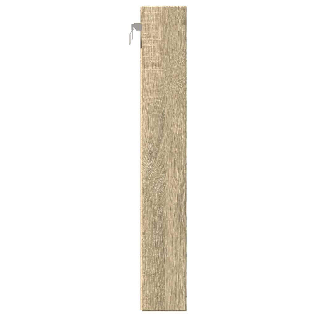 vidaXL Dulap cu vitrină, stejar sonoma, 60x8,5x58 cm, lemn prelucrat vidaXL Dulap cu vitrină, stejar sonoma, 60x8,5x58 cm, lemn prelucrat