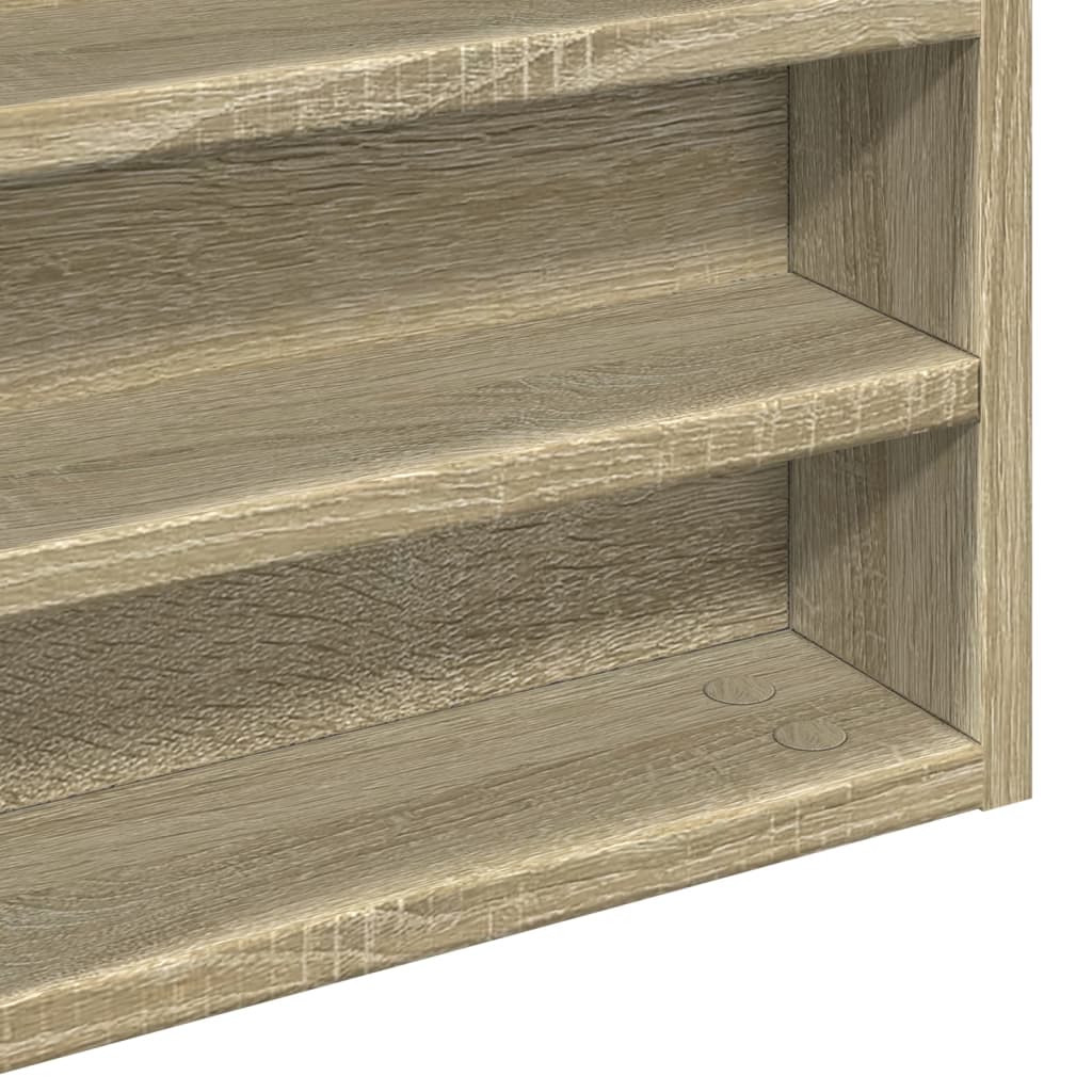 vidaXL Dulap cu vitrină, stejar sonoma, 60x8,5x58 cm, lemn prelucrat vidaXL Dulap cu vitrină, stejar sonoma, 60x8,5x58 cm, lemn prelucrat