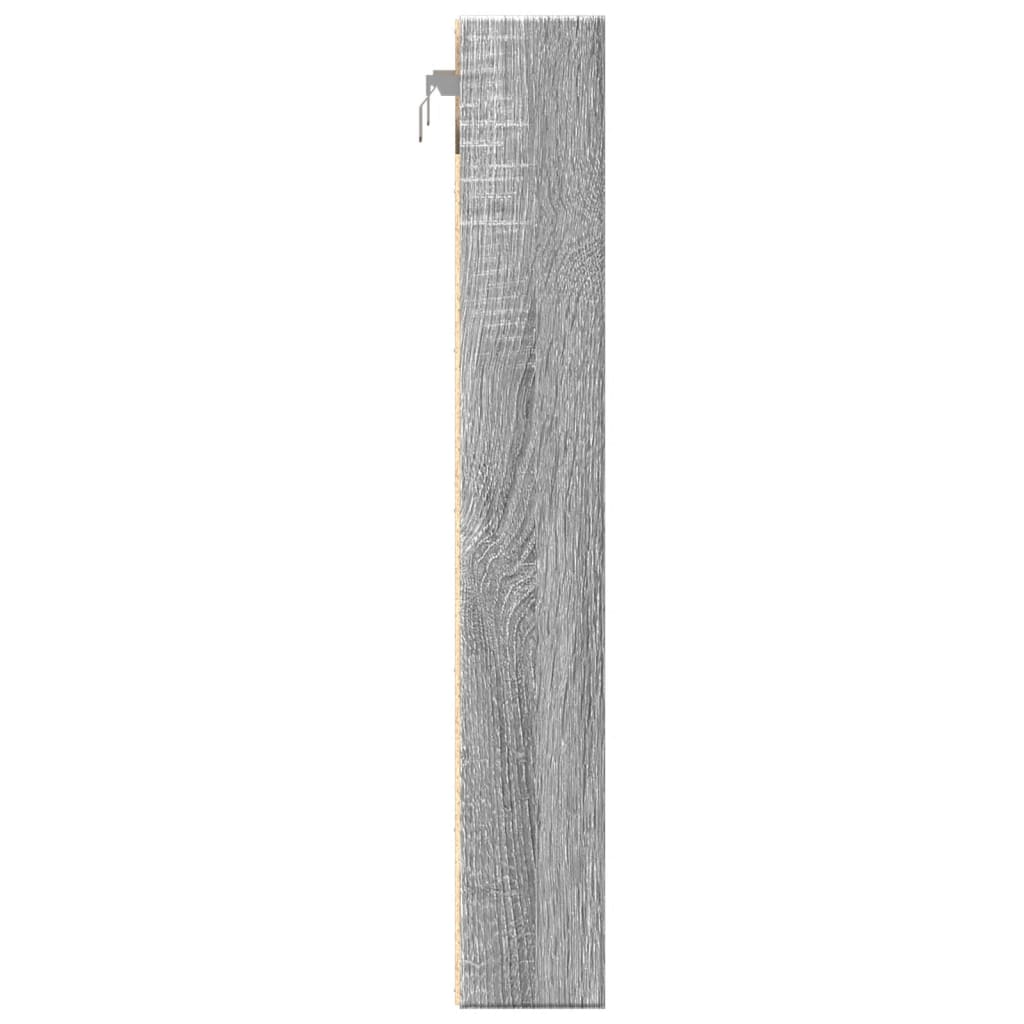 vidaXL Dulap cu vitrină, sonoma gri, 60x8,5x58 cm, lemn prelucrat vidaXL Dulap cu vitrină, sonoma gri, 60x8,5x58 cm, lemn prelucrat